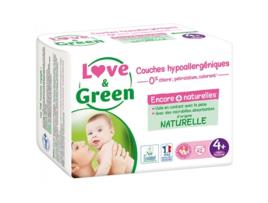 Fralda Hipoalergênica 42 Tamanho 4 9-20 kg LOVE & GREEN