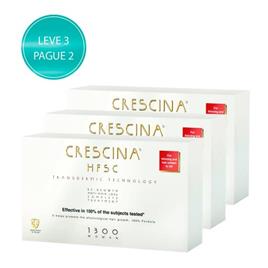 Crescina Transdermic HFSC Tratamento Completo 1300 Mulher 40x3,5ml + OFERTA 20x3,5ml