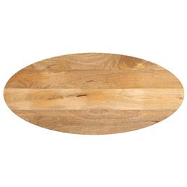 vidaXL Tampo de mesa oval 140x60x2,5 cm madeira de mangueira maciça