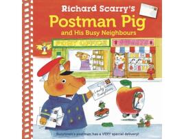 Livro Richard Scarrys Postman Pig and His Busy Neighbours de Richard Scarry (Inglês)