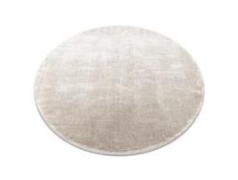 Tapete DYWANY LUSZCZOW Cercle Prata Pelúcia Imitação Cinzento (circulo 120 cm)