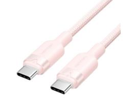 Cabo Usb 2.0 Tipo-C 3A VENTION Trdpf/ Usb Tipo-C Macho Usb Tipo-C Macho/ Até 60W/ 480Mbps/ 1M/ Rosa