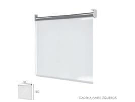 Mampara cortina enrollable pvc transparente, medidas 70 x 150 cm. cadena lado izquierdo