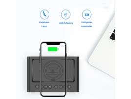 Despertador Bluetooth Bt508 Preto TUSERXIN