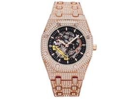 Relógio Diamante TRUMSEN Homem V300 (Aço Inoxidável - Rosa)
