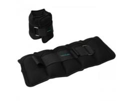 CECOTEC Conjunto de 2 Pesos Ajustáveis com Velcro para Tornozelos e Pulsos. Peso Individual de 1 kg. Enchido de Areia.