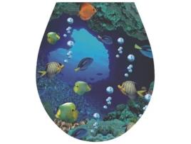 Autocolante para Tampa de Sanitário 'Recife' Arte para Tampa de Sanitário 32x38cm