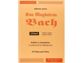 Livro Albúm para Ana Magdalena Bach urtext de Ludovica Mosca