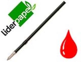 Recarga Esferografica Gummy Touch Retratil 1,0 mm Tinta Vermelho Embalagem 10 Unidades