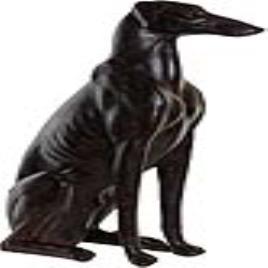 Figura Decorativa  Resina Cão (33 x 23 x 77 cm)