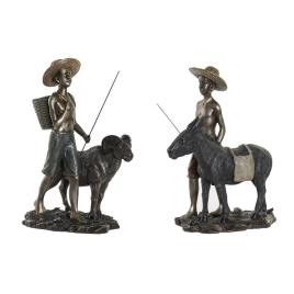 Figura Decorativa  Resina (2 pcs) (25 x 14 x 31 cm)