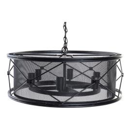 Candeeiro de teto DKD Home Decor Preto Metal 220 V (60 x 60 x 120 cm)