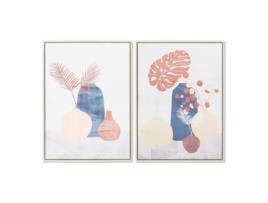 Pintura  Vases Tela Vaso (2 pcs) (53 x 4.5 x 73 cm)