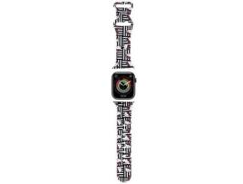 Pulseira em Silicone com Cabeças e Riscas para Apple Watch 38/40/41Mm Preto HELLO KITTY