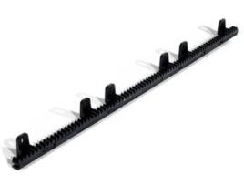 Cremalheira de Nylon para Portas de Correr de Garagem Núcleo de Aço de 1 Metro X 30 Mm de Espessura. Módulo 4 MOTIC
