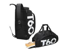 Bolsa Mochila de Gimnasio Deportiva Bolso Impermeable para Avión Acampar Equipaje de Mano Espacio Separado para Los Zapatos BAMBÚ