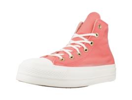 Sapatilhas de Mulher CONVERSE Chuck Taylor All Star Lift Tecido Rosa (37.5)