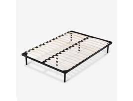 Estrado Tábuas Meia Luzern LLB LIVING LIFE BED Madeira Aço Castanho (120x190cm)