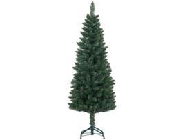 Árvore de Natal Metal e PVC cor Verde Ø55x150 cm HOMCOM