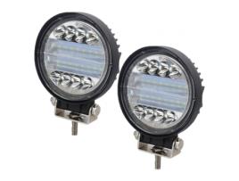 Luz de trabalho led 72 W trator 12 V 24 V carro farol de neblina 6840 lm caminhão trator offroad barco DED