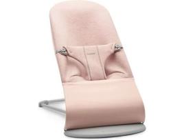 Espreguiçadeira BABYBJÖRN Bliss Moldura Cinza Claro 3D Jersey Rosa Claro