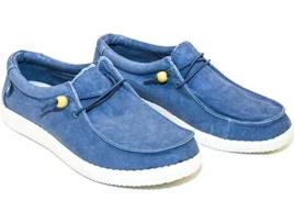 Sapatos WALKIN PITAS 150 Wallabi Algodão Mulher (44 - Azul)