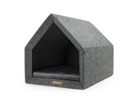 Canil Ecológico para Cão e Gato REXPRODUCT Pethome (Cinzento Escuro e Grafite - Tamanho L)