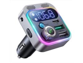 Transmissor Fm Bluetooth 2022 Adaptador de Rádio Automotivo Aux Bluetooth