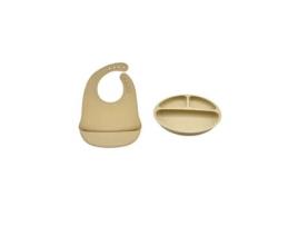 Prato De Jantar Para Crianças Em Silicone Com Ventosa Peça Única De Silicone Para Alimentos LMWT