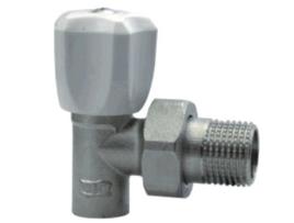 Válvula Radiador de Cobre de 15mm X 1/2 Polegada BSP Angular com Manípulo Soldado
