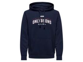 Sweatshirt de Homem 5715503076777 Azul (L)