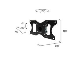 Suporte de TV Enmono1020 81,3 cm 32' preto CIATTI