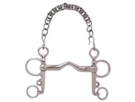Bit de Porta de Bocal Grosso Pelham Prateado 14.5 Cmsefton