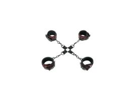 Kit Bondage com Corda Ajustável WHIPSMART Heartbreaker (Preto - Poliéster)