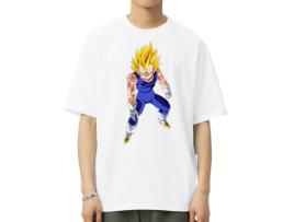 T-Shirt de Homem VREEL Dragon Ball Super Algodão Branco (L)