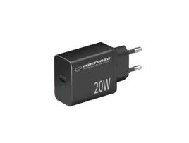 Carregador de Parede ESPERANZA EZC104K (Preto - Tomada EU)