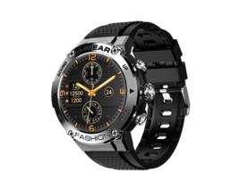Smartwatch LOKMAT Attack 5 Dial Prata 34Mm Pulseira Tpu Smartwatch