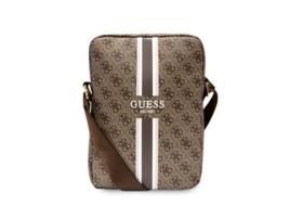 GUESS Saco a Tiracolo de 10'' Modelo Stripe 4G Castanho