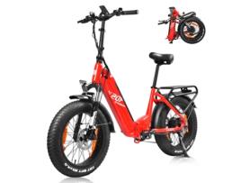 Bicicleta Elétrica KAISDA K20F 350W Vermelho