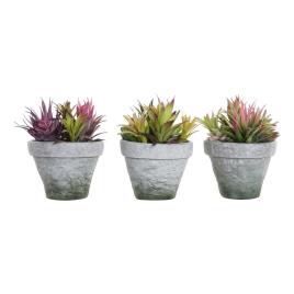 Planta Decorativa  Grés Polipropileno (PP) EVA (3 pcs) (20 x 19 x 22 cm)