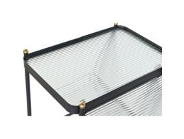 Mesa de apoio  Metal Cristal (2 pcs)