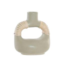 Vaso DKD Home Decor Verde Porcelana Moderno (14 x 10.5 x 16 cm)