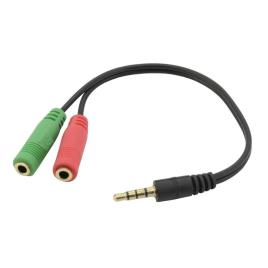 Adaptador Jack 3.5 mm Fêmea para Macho iggual IGG317280 Preto