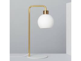 Candeeiro de Mesa LEDKIA Juncadella (Branco - E27 - 40 W)