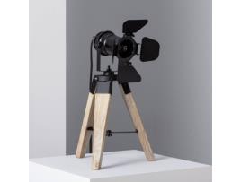 Candeeiro de Mesa LEDKIA Kurangna (Preto - E14 - 40 W)