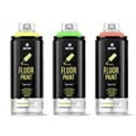 Tinta em Spray PRO Tinta Fluorescente, 400 ml, Vermelho