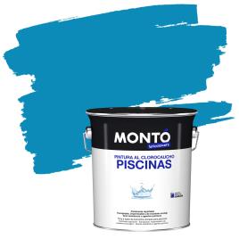 Tinta para piscina CLOROCHO MONTO AZUL INTENSE 4L