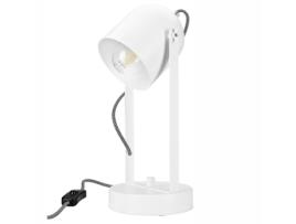 Candeeiro de Mesa Suri Metal Branco 34X14X14 Cm EPIKASA