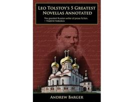 Livro Leo Tolstoys 5 Greatest Novellas Annotated de Leo Nikolayevich Tolstoy (Inglês)
