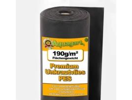 125 M² Tecido de Controlo de Ervas Manta para Jardins Tecido de Mulching Membrana de Controlo de Ervas 190 g 1 M Largura PES AQUAGART